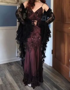 Whimsigothic Prom Dress, Whimsy Goth Dress, 1920s Goth, Whimsy Goth Aesthetic Outfits, Goth Formal, Whimsigoth Dress, Whimsical Goth Fashion, Goth Prom Dress