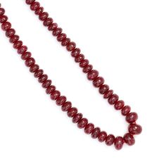 Red Ruby 5mm - Smooth Rondelles Bead Strand Discover the exquisite beauty of our 16" Full Bead Strand of Red Ruby Smooth Rondelles. These 5mm beads are meticulously crafted from genuine, high-quality red rubies, offering a vibrant and captivating hue that adds a touch of luxury to any jewelry design. Ideal for jewelry designers and stores, these ruby beads are perfect for creating stunning necklaces, bracelets, and earrings. Each bead is smoothly polished to perfection, ensuring a comfortable wear and a brilliant shine. As a gemstone wholesaler, we provide these ruby rondelles in bulk, offering you the best value for your money. Elevate your jewelry collection with the timeless elegance of our red ruby beads. Specifications: Gemstone: Red Ruby Shape: Smooth Rondelles Size: 5mm - 6mm Strand Ruby Beads, Jewelry Designers, Red Ruby, Natural Beads, Bead Strand, Semi Precious Gemstones, Gemstone Beads, Necklaces Bracelets, Timeless Elegance