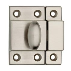 Introduce some old-world charm to your cabinets or cupboard with a Matchbox Latch from Liberty Hardware. These latches combine vintage style with trend forward finishes to provide a visual statement in your home. All metal internal components allow for lasting use; making these latches perfect for your next project or room refresh. Size: 2".  Color: Silver. Pocket Door Latch, Oil Rubbed Bronze Cabinet Pulls, Cabinet Latch, Door Catches, Drawer Hardware, Nickel Hardware, Hardware Finishes, Kitchen Redo, Door Latch