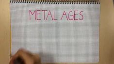 a note that says metal ages written on it