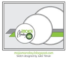 the mono monday blog logo is shown in green and white with an oval design on it