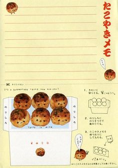 there is a postcard with cookies in the box and instructions on how to make them