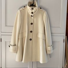 Size Xs, Never Worn. Extra Buttons Still Attached. Small Mark On Back, Shown In Photo. Victoria's Secret Long-sleeved Winter Outerwear, Victoria's Secret Long Sleeve Winter Outerwear, Victoria's Secret Winter Outerwear, Pea Coat, Dream Wardrobe, On Back, Victoria's Secret, Jackets For Women, Jackets & Coats