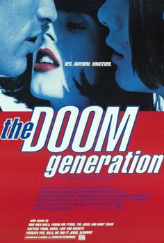 the movie poster for the film the door generation, featuring two women and one man