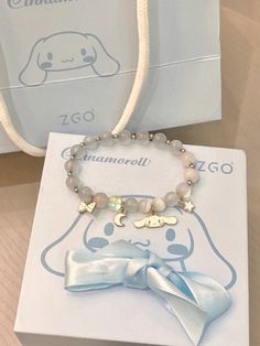 Cinnamonroll Cosplay, Cinnamoroll Jewelry, Kawaii Cinnamoroll, Kawaii Bracelet, Hello Kitty Items, Funky Jewelry, Cute Bracelets, Fantasy Jewelry, Sanrio Characters