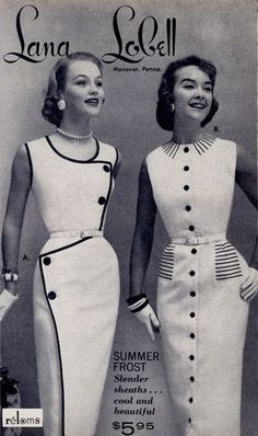 images of Lana Lobell catalog vintage fashion - 1956: Vintage Fashion 1950s, Robes Vintage, Teddy Boys