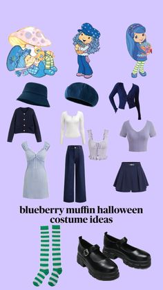 the blueberry muffin halloween costume idea is featured in this image with text that reads,