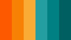 an orange and green color scheme