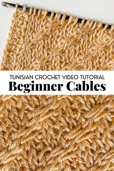 the crochet video guide for beginner cables