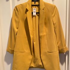 Express Blazer Jacket Yellow Size X-Small Blazer Suit, Blazer Jacket, Suit Jacket, Jackets For Women, Jackets & Coats, Blazer, Yellow, Women Shopping, Color