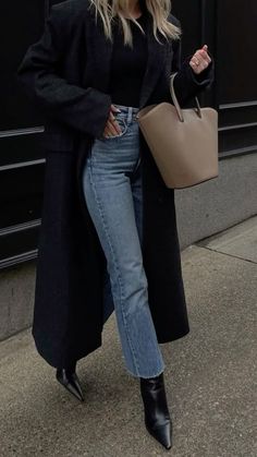 Classy Fall Outfits, Ny Outfits, Look Jean, Autumn Outfit, Outfit Inspo Fall, Casual Fall Outfits, Looks Style, Business Outfits, Winter Fashion Outfits