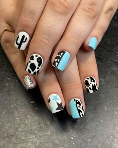 Faster Horses Nails, Cute Country Nails Short, Shania Nails, Fall Nails Western, Morgan Wallen Nails, Rodeo Nails Westerns, Southern Nails, Nail Ideas Western, Farm Nails