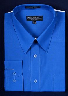 Men's Royal Blue Long Sleeve Dress Shirt-Men's Dress Shirts-ABC Fashion Royal Blue Dress Shirt, Royal Blue Shirts, Blue Dress Shirt, Solid Dress Shirt, Military Ball Dresses, Blue Long Sleeve Dress, Rachel Allan, Quinceanera Dress, Royal Blue Dress