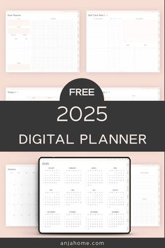 2025 Digital Planner: Stay Organized and Focused All Year with This Free Download plannertemplates #plannerestudosparaimprimir #teacherplanner. Planner Ideas Templates, Ipad Daily Planner Template, Student Daily Planner Printable Free Templates, Free Planner For Ipad, Free Agenda Template, Zinnia Planner Template, Free Digital Planner 2024/2025, Digital Monthly Planner Template, 2025 Goodnotes Planner Free