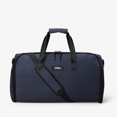 Meet your ideal companion for long weekends, destination weddings, business trips or any other getaway. This durable, two-in-one bag makes packing effortless. The hanging compartment of the 45L size can fit a suit or tux and a handful of dress shirts, then zips up to create enough space for a full load of folded clothes (plus shoes). A transforming 2-in-1 travel duffel bag for long weekends, weddings, and business trips Garment compartment keeps up to a 50R jacket or dresses wrinkle-free Duffel Garment Duffle Bag, Suitcase Handle, Suit Bag, Matte Black Hardware, Bespoke Post, Travel Duffel, Shadow Hunters, Garment Bag, Men's Wear