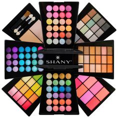 The SHANY Beauty Cliche Makeup Set - All-in-One Makeup Palette with Eyeshadows Eyebrow Shades, All In One Makeup, Shadow Face, Trendy Shades, Makeup Pallets, Windmill Design, Two Face, Makeup For Teens, Mini Makeup