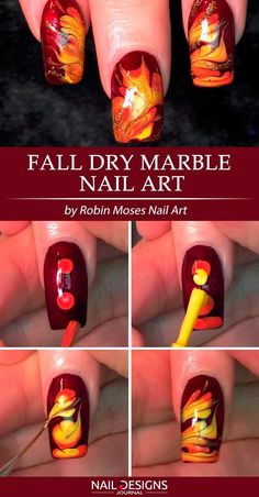 Terrific No Cost Fall Nail Art marble Ideas Allow gold glitters a new fall-perfect update with an uber rather the autumn months leaf within vivi #Art #Cost #Fall #Ideas #marble #Nail #Terrific Super Easy Nail Designs, Nail Designs Diy, Nail Designs Easy Diy, Easy Nail Designs, Unghie Nail Art, Marble Nail Designs, Nail Art For Beginners, Marble Nail Art, Nail Art Designs Diy