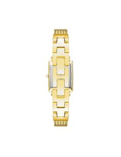 Rectangular Case Mesh Bracelet Watch Gold-Tone | Anne Klein Formal Metal Watch Accessories With Rectangular Dial, Rectangular Metal Watches With Metal Dial, Rectangular Metal Dial Watches, Modern Rectangular Metal Watch Accessories, Modern Rectangular Metal Watches, Gold Rectangular Metal Watch Accessories, Jewelry Clasps, Mesh Bracelet, Stainless Steel Mesh