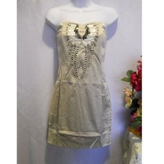 Nikibiki Gray Embellished Strapless Sexy Fitted Holiday Party Mini Dress Size S Nikibiki Women's Dress Mini Strapless Gray Embellished Sexy Fitted 15-11910 Lc 3041 # W 123 (W16) Fabric: 50% Polyester 47% Cotton 3% Spandex Color On Tags: None Wash Instructions: Dry Clean Neck Type: Strapless Waist Type: Fitted Length Type: Above Knee Sleeve Type: Strapless Hip Type: Fitted Closure Type: Back Zipper Made In: China Tag Style #: D6788 Rn #: 115014 Special Details: Sequins; Beads: Studs Unstretched M Strapless Embellished Mini Dress For Party Season, Embellished Strapless Summer Party Dress, Embellished Fitted Mini Dress For Beach, Chic Embellished Strapless Dress For Spring, Elegant Embellished Strapless Summer Dress, Beach Embellished Mini Dress, Glamorous Embellished Strapless Dress For Spring, Summer Embellished Strapless Dress For Night Out, Summer Cocktail Strapless Dress With Sequins