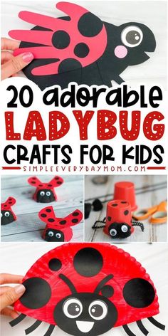 ladybug crafts for kids that are easy and fun to make with paper plates