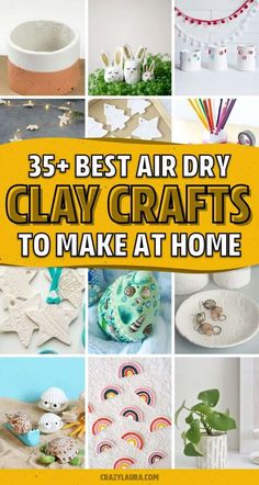 the best air dry clay crafts to make at home