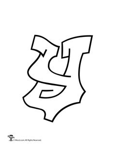 the letter s is drawn in black ink on a white background with an outline style