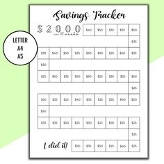 the printable savings packet for $ 2 00 and $ 4 00 is shown on a green