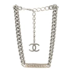 This is an authentic CHANEL Oversized Chain Logo Short Necklace in Silver. This stylish necklace is composed of a chunky silver curb chain with a silver Chanel CC logo pendant. This is a perfect necklace for all occasions, from Chanel! Chain Logo, Stylish Necklace, Cc Logo, Short Necklace, Curb Chain, Necklace Silver, Silver Necklaces, Chanel, Chain