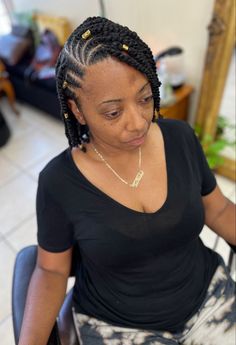 Two Strand Twists with Flat Twists Two Strand Twist With Cornrows, Two Strand Twist With Flat Twist, Braids Two Strand Twist, Two Strand Twist With Braids, Braids For Dreadlocks, Flat Twist With Ponytail, Two Strand Twist Hairstyles Natural Hair Long