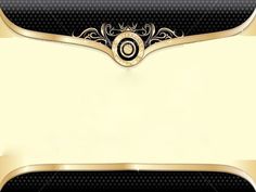 a black and gold background with an ornate border