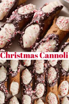 christmas candies with white frosting and sprinkles