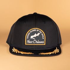 Nestled in the northern-most Caribbean is that little tropical paradise we call home. Famous Islands of the World, New Orleans. Five panel unstructured in nylon, lightweight tech fabric. Includes lots of breathability and moisture wicking. Woven patch featuring metallic gold details and rope finish. Aye, Aye. Adjustable Backstrap, One Size Fits All. Secret Handshake, Aye Aye, Five Panel, Hats For Sale, Canvas Pouch, Tropical Paradise, Gold Details, Metallic Gold, One Size Fits All