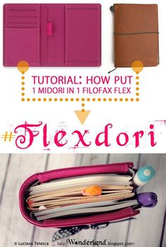 an image of a pink purse with text overlay that reads, how to put the filofax fix on it