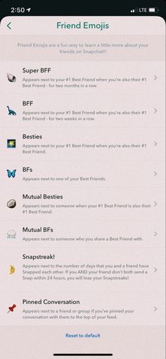 an iphone screen showing the menus for friends and family members to share with each other