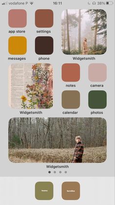 the color palettes are all different colors, but there is no image to describe