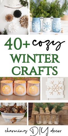 the top ten winter crafts for kids and adults to make with their own handmade items