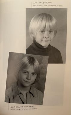 two children are shown in black and white with the same hair color as each child