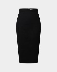 The Safira Midi Pencil Skirt is a timeless piece that combines elegance and versatility. Ideal for both work and weekend wear, it can be dressed up with a blouse and heels for a polished office look, or pair it with a casual tee and sneakers for a chic, relaxed style.  Flattering pencil fitted silhouette Midi length High waisted Invisible centre back zipper Back low vent Waistband detail with stretch Lined  Cotton blend Medium weight with stretch fabrication Medium Pencil Skirt, Black Pencil Skirt Outfit, Midi Dress Work, Professional Work Outfit, Pencil Skirt Outfits, Midi Pencil Skirt, Work Skirts, Office Look, Black Pencil Skirt