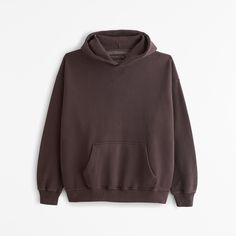 Elevate your casual wardrobe with the Abercrombie & Fitch Men's Essential Popover Hoodie. This dark brown hoodie is designed for comfort and style, featuring our exclusive softAF fabric that ensures a cozy feel all day long.

- Size: Large
- Color: Dark Brown
- Material: Cotton, Polyester
- Gender: Male
- Features: Oversized fit, drop-shoulder design, front pouch pocket, banded hem and cuffs

Perfect for laid-back days or cool evenings, this hoodie combines functionality with fashion, making it Basic Fall Hoodie With Pockets, Basic Hoodie With Pockets And Relaxed Fit, Basic Relaxed Fit Hoodie With Pockets, Basic Fall Hoodie For Loungewear, Basic Fall Loungewear Hoodie, Solid Color Relaxed Fit Hoodie For Fall, Relaxed Fit Fall Hoodie, Oversized Basic Sweatshirt With Pockets, Hoodie With Ribbed Cuffs For Fall