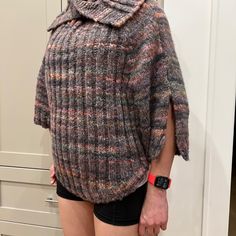 Brand New With Tag, An Unused Gift. Made In Italy. 61% Acrylic, 25% Wool, 14% Pllyamide. Model In The Pictures Is 5'5", 118lb. Happy To Provide More Photos If Interested. Feel Free To Ask Please. Cowl Neck Poncho, Poncho Sweater, Knit Cowl, Shrug Sweater, Cowl Neck, Wool Blend, Sweaters For Women, Italy, Brand New