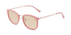 Unisex pink narrow butterfly full-rim sunglasses frames with adjustable nose pads are available in variety of colors to match any outfit. These affordable qualified oversized grandpa hipster geek-chic tinted sunglasses include free single-vision prescription light brown tinted lenses with AR and 100% UV protection, a case and a cleaning cloth. Metal bridges are their characteristics. They are low bridge fit, and bifocal & progressive lenses are supported. This eyeglass has a full rim, thin struc Progressive Lenses, Tinted Sunglasses, Geek Chic, Eyewear Fashion, Figure It Out, Golden Color, Light Yellow, Prescription Lenses, Cleaning Cloth