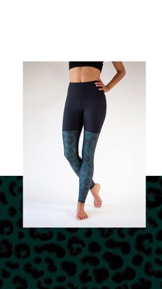 Leggings Colorful, Green Yoga, Green Leopard Print, Leopard Print Leggings