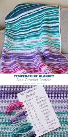 a crocheted blanket with the instructions to make it look like they have been knitted