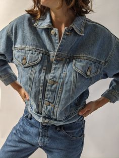 An amazing find! We Tag reads Jordache Consistent fading throughout. Faded Grunge Outerwear For Spring, Faded Grunge Spring Outerwear, Retro Faded Washed Denim Jacket, 90s Washed Denim Jacket For Fall, 90s Style Washed Denim Jacket For Fall, 90s Style Light Wash Denim Jacket For Fall, 90s Light Wash Denim Jacket For Fall, Faded Denim Jacket For Spring, Trendy Relaxed Fit Faded Denim Jacket