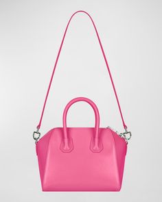 Pink Double Handle Shoulder Bag With Palladium Hardware, Pink Shoulder Bag With Palladium Hardware And Double Handle, Pink Satchel With Silver-tone Hardware And Double Handle, Pink Satchel With Silver-tone Hardware, Pink Top Handle Satchel With Silver-tone Hardware, Modern Pink Satchel With Handle Drop, Rectangular Satchel With Palladium Hardware, Formal Pink Satchel With Adjustable Strap, Formal Pink Satchel With Handle Drop