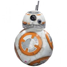 a star wars bb - 8 droid toy with an orange and white color scheme