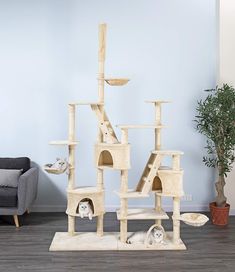 Go Pet Club Cat Tree, 106-Inch, Beige Side Basket, Cat Enrichment, Cool Cat Trees, Cat Tree House, Cat House Diy, Tree Furniture, Cat Tree Condo, Cat Activity, Miss Kitty