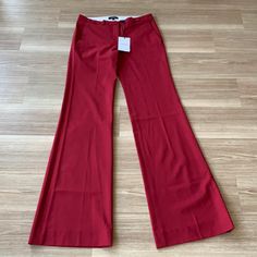 -Designer = Theory -Size= 2. Trunk 8 - Msrp = $295 -Color =Crimson -Style= Theory Demitria 2 Size 2 Crimson Melange 2classic Suit Plaint Front Trouser -Inseam = Measured At Seam Of Crotch Downwards To Bottom Tip Of Jeans/Pants = 88cm -Rise = Measured At Seam Of Crotch Upwards To Tip Of Front Of Waist Line= Approximately 21.5cm -Waist Circumference = Measured At Seam Of Point Where Waist Fly Edge Meets All Arotund To Same Point When Buttoned = Approximately 79cm -Genuine And Authentic Or Your Mon Style Theory, Dark Grey Dress Pants, Theory Dress, Stretch Dress Pants, Green Trousers, Dressy Pants, Black Slacks, Grey Dress Pants, Linen Casual