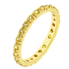 LOVCIA Radiant Yellow Gold Cubic Zirconia Eternity Band Eternity Rings, Gold Bond, 18k Gold Ring, Eternity Band Diamond, Diamond Eternity, Real Diamonds, Style Classic, Eternity Bands, Eternity Ring