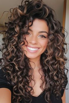 hair hairstyles,hair styles for long hair,hair cut,hair beauty,hair styles for medium hair,hair and skin and nails,hair hairstyling,hair length,hair straightener,hair drawing,hair cuts,hair colors #HairstyleTrends #HairTransformation #CurlyHairRoutine #BraidedHairstyles #HairColorInspiration #HairCareTips #ShortHairStyles #BalayageHair #WeddingHairstyles #HairAccessories #NaturalHair #HealthyHair #LongHairDontCare #MensHair #HairGoals #EasyHairstyles #HairGrowth #UpdoHairstyles #BlondeHair #HairProducts Dimensional Brunette Natural Curly Hair, Curly Hair Styles And Color, Curly Hair Perm Types, Hair Color Ideas For Natural Curly Hair, Ash Brown Hair With Highlights Curly, Winter Color Hair For Brunettes, Biracial Hair Color Ideas, Hair Color For Natural Curly Hair, 40 Year Old Curly Hair Styles